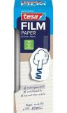 Lepicí páska Tesafilm, transparentní, popisovatelná, papírová, 19 mm x 33 m, 8 ks/balení, TESA 592 ,balení 8 ks