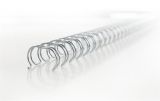Hřbet WireBind, stříbrná, kovový, 3:1, 8 mm, 70 listů, GBC