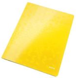 Desky s rychlovazačem Wow, žlutá,  A4, laminovaný karton, LEITZ