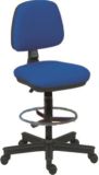 Kancelářská židle Bora, černá základna, čalounění textilie, černá