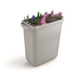 Odpadkový koš DURABIN ECO, šedá, 60 l, plast, DURABLE 1800503050