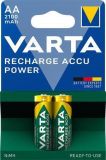 Nabíjecí baterie, AA (tužková), 2x2100 mAh, přednabité, VARTA Longlife Accu