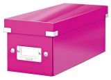 Krabice na CD Click&Store, růžová, LEITZ