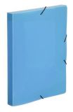 Desky s gumičkou Coolbox, transparentní modrá, PP, 30 mm, A4, VIQUEL 021372-09