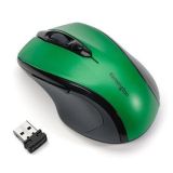 Myš Pro Fit, zelená, bezdrátová, optická, velikost střední, USB, KENSINGTON
