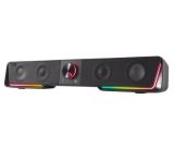 Reproduktor GRAVITY RGB Stereo Soundbar, černá, 12W, 2x 3,5 mm jack + USB-A, SPEEDLINK SL-830200-B
