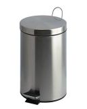 Odpadkový koš, pedálový, kovový, 20 l, VEPA BINS, chromovaný