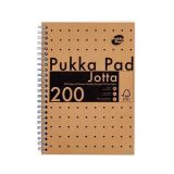 Spirálový sešit Jotta Kraft, A5, linkovaný, 100 listů, PUKKA PAD 9567-KRA