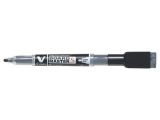 Popisovač na bílou tabuli V-Board Master S, černá, 1,3 mm, EF, s houbičkou, PILOT WBME-VS-EF-B-BG