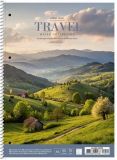 Spirálový sešit Travel, mix motivů, čtverečkovaný, A4+, 80 listů, SHKOLYARYK A4-080-6529K Spirálový sešit Travel, mix motivů, čtverečkovaný, A4+, 80 listů, SHKOLYARYK A4-080-6529K