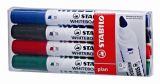 Popisovače na bílou tabuli Plan – sada, mix barev, 2,5-3,5 mm, klínový hrot, STABILO