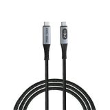 USB kabel, černá, USB-C / USB-C, 1,2 m, 240W, s displejem napájení, VERBATIM 31849