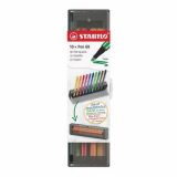 Fixy Pen 68, 10 barev, 0,1 mm, sada na stůl, STABILO 6810-7 Fixy Pen 68, 10 barev, 0,1 mm, sada na stůl, STABILO 6810-7