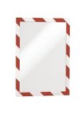 Prezentační rám DURAFRAME SECURITY, červená/bílá, A4, samolepicí, 2 ks, DURABLE 4944132 ,balení 2 ks Prezentační rám DURAFRAME SECURITY, červená/bílá, A4, samolepicí, 2 ks, DURABLE 4944132 ,balení 2 ks