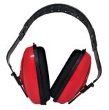 Chrániče sluchu mušlové, červená, nastavitelné, SF0351