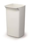 Odpadkový koš s výklopným víkem Durabin®, bílá, 40 l, plastový, DURABLE 1800798010