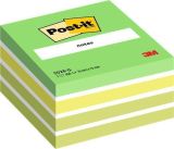 Samolepicí bloček, aquarell zelená, 76 x 76 mm, 450 listů, 3M POSTIT 7100200375 ,balení 450 ks