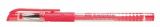 Gelové pero Handle, červená, 0,2mm, s uzávěrem, FLEXOFFICE ,balení 12 ks