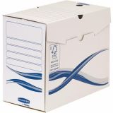 Archivační box Bankers Box Basic, modro-bílá, A4, 150 mm, FELLOWES ,balení 25 ks