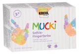 Sada prstových barev, MUCKI SOFTIE, 6 barev, 6x150ml, KREUL ,balení 6 ks