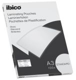 Laminovací fólie Standard, 125 mikronů, A3, lesklá, 100 ks, IBICO 627313 ,balení 100 ks
