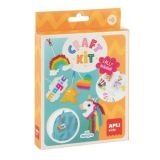 Kreativní sada na výrobu klíčenek Craft Kit, Unicorn, zažehlovací korálky, APLI Kids 20568