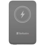 Power banka s magnetickým bezdrátovým nabíjením  MCP-10, šedá, 10000 mAh, VERBATIM 32249
