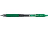 Gelové pero G-2, zelená, 0,32 mm, stiskací mechanismus, PILOT BL-G2-7-G