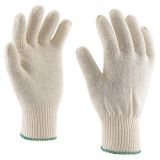 Ochranné rukavice, bílá, pletené, bavlněné, vel. 9-es, C2/09 ,balení 10 ks
