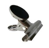 Klip na dokumenty s magnetem, stříbrná, 50 mm, kov, 12 ks/balení, HGA1755 ,balení 12 ks