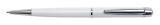 Kuličkové pero Lille Pen, bílá, bílý krystal SWAROVSKI®, 13 cm, ART CRYSTELLA® 1805XGL031