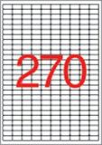 Etiketa, 17,8 x 10 mm, snímatelná, zaoblené rohy, 6750 ks/bal., APLI 10197 ,balení 25 ks