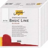 Malířské plátno Basic Line 15 x 15 cm, sada 3ks, KREUL ,balení 3 ks