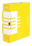 Archivační krabice, žlutá, karton, A4, 100mm, DONAU