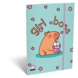 Desky s gumičkou Lollipop Capybara, karton, A5, LIZZYSULI 7460149000 Desky s gumičkou Lollipop Capybara, karton, A5, LIZZYSULI 7460149000