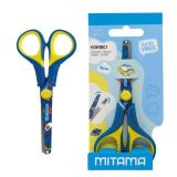 Nůžky GOOD VIBES, modrá/žlutá, dětské, 13 cm, MITAMA 61286-90169 Nůžky GOOD VIBES, modrá/žlutá, dětské, 13 cm, MITAMA 61286-90169