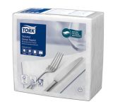 Ubrousky Textured Dinner, bílá, 2-vrstvé, 1/4 skládání, 39,5 x 39 cm, Advanced, 50 ks, TORK 509414 ,balení 50 ks