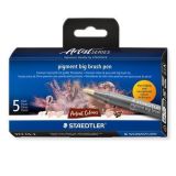 Štětcové fixy Pigment big brush 373, 5 portrétních barev, sada, STAEDTLER 373 C5-2 Štětcové fixy Pigment big brush 373, 5 portrétních barev, sada, STAEDTLER 373 C5-2