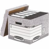 Archivační kontejner, šedá, karton, FELLOWES ,balení 10 ks