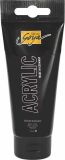 Akrylová barva SOLO GOYA, Black, 100 ml v tubě, KREUL