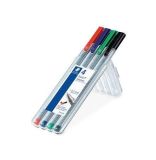 Liner Triplus 334 Box sada, 4 barvy, 0,3mm, STAEDTLER