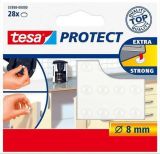 Protiskluzové ochranné podložky Protect 57898, transparentní, 8 mm, TESA ,balení 28 ks Protiskluzové ochranné podložky Protect 57898, transparentní, 8 mm, TESA ,balení 28 ks