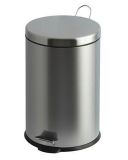 Odpadkový koš, pedálový, kovový, 30 l, VEPA BINS, chromovaný