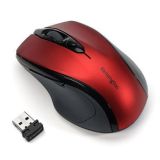 Myš Pro Fit, červená, bezdrátová, optická, velikost střední, USB, KENSINGTON