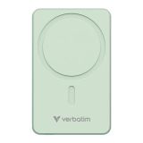Magnetická powerbanka Charge n Go Essentials, zelená, bezdrátová, 10 000 mAh, VERBATIM 32228