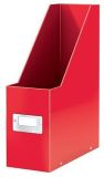 Stojan na časopisy Click&Store, červená, PP/karton, 95 mm, lesklá, LEITZ 60470026