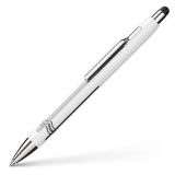 Kuličkové pero Epsilon Touch, bílá-stříbrná, 0,7mm, stiskací mechanismus, sytlus, SCHNEIDER