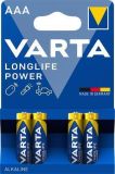 Baterie Longlife Power, AAA (mikrotužková), 4 ks v balení, VARTA