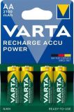 Nabíjecí baterie, AA (tužková), 4x2100 mAh, přednabité, VARTA Longlife Accu