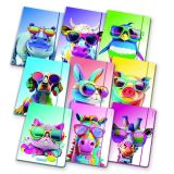 Desky s gumičkou Animal, tučňák, MITAMA 62730-90092